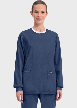 Cherokee Workwear Revolution Womens Snap Front Warm-up Jacket