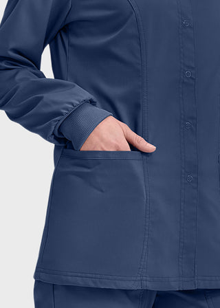 Cherokee Workwear Revolution Womens Snap Front Warm-up Jacket