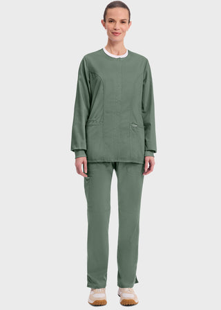 Cherokee Workwear Revolution Womens Snap Front Warm-up Jacket