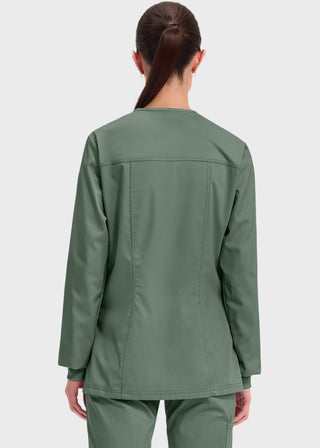 Cherokee Workwear Revolution Womens Snap Front Warm-up Jacket