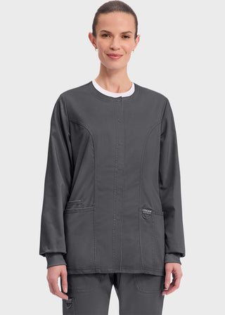 Cherokee Workwear Revolution Womens Snap Front Warm-up Jacket