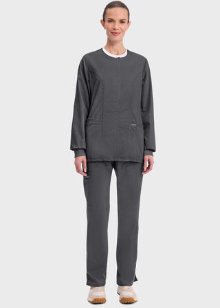 Cherokee Workwear Revolution Womens Snap Front Warm-up Jacket