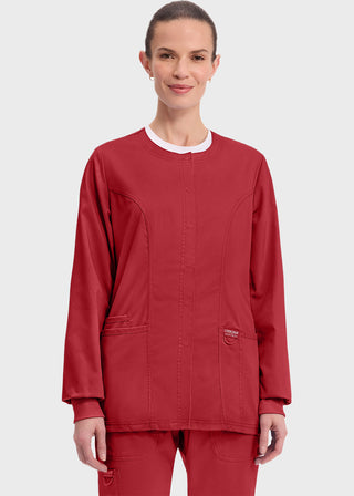 Cherokee Workwear Revolution Womens Snap Front Warm-up Jacket