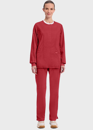 Cherokee Workwear Revolution Womens Snap Front Warm-up Jacket