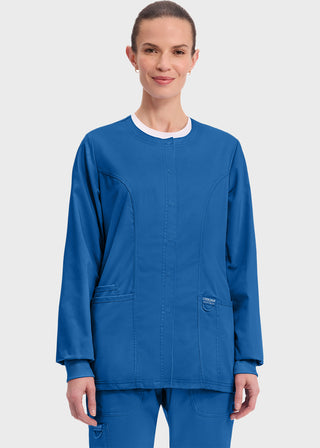 Cherokee Workwear Revolution Womens Snap Front Warm-up Jacket