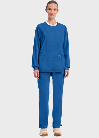 Cherokee Workwear Revolution Womens Snap Front Warm-up Jacket