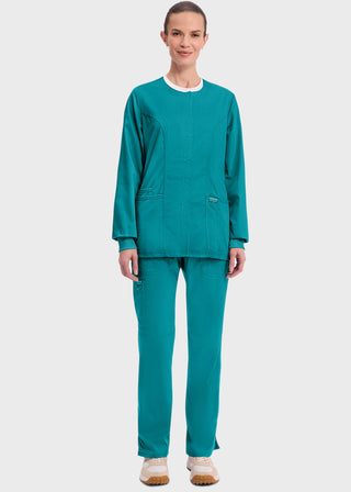 Cherokee Workwear Revolution Womens Snap Front Warm-up Jacket