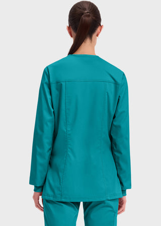 Cherokee Workwear Revolution Womens Snap Front Warm-up Jacket