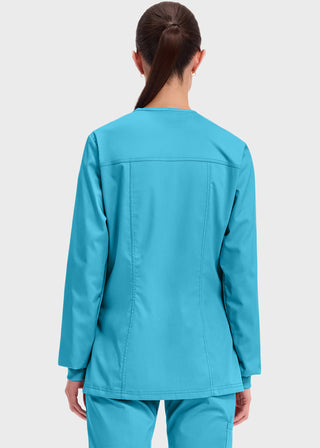 Cherokee Workwear Revolution Womens Snap Front Warm-up Jacket