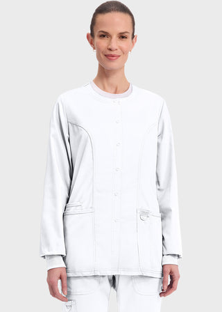 Cherokee Workwear Revolution Womens Snap Front Warm-up Jacket