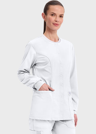 Cherokee Workwear Revolution Womens Snap Front Warm-up Jacket