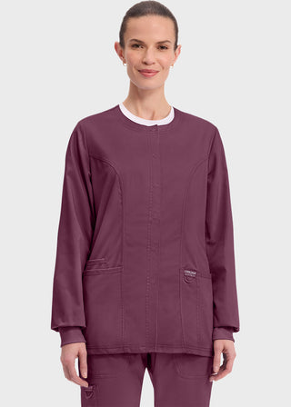 Cherokee Workwear Revolution Womens Snap Front Warm-up Jacket