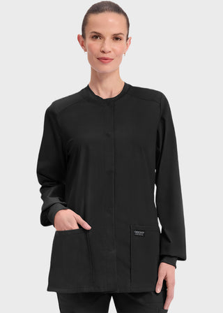 Cherokee Workwear Professionals Women's Snap Front Warm Up Jacket