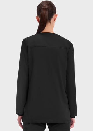 Cherokee Workwear Professionals Women's Snap Front Warm Up Jacket