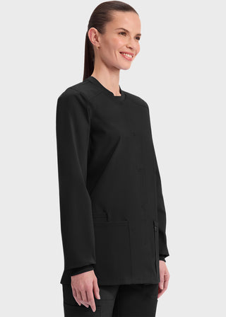 Cherokee Workwear Professionals Women's Snap Front Warm Up Jacket