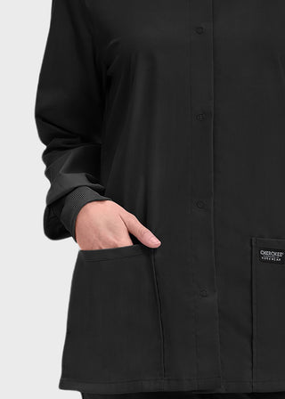 Cherokee Workwear Professionals Women's Snap Front Warm Up Jacket