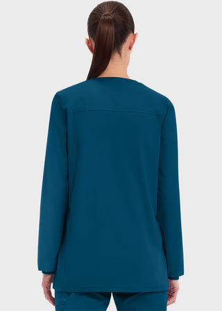 Cherokee Workwear Professionals Women's Snap Front Warm Up Jacket