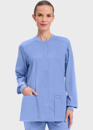 Cherokee Workwear Professionals Women's Snap Front Warm Up Jacket