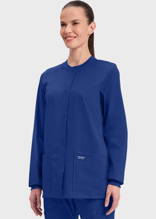 Cherokee Workwear Professionals Women's Snap Front Warm Up Jacket