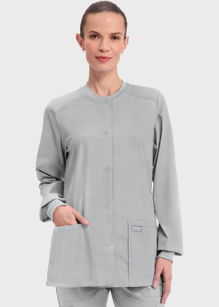 Cherokee Workwear Professionals Women's Snap Front Warm Up Jacket