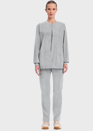 Cherokee Workwear Professionals Women's Snap Front Warm Up Jacket