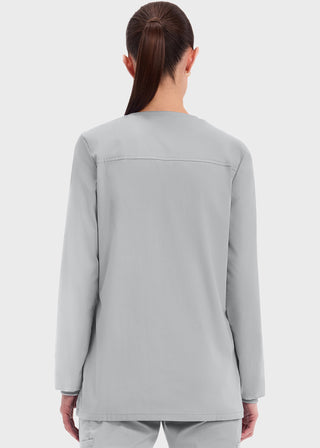 Cherokee Workwear Professionals Women's Snap Front Warm Up Jacket