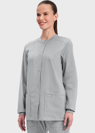 Cherokee Workwear Professionals Women's Snap Front Warm Up Jacket