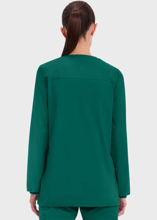 Cherokee Workwear Professionals Women's Snap Front Warm Up Jacket