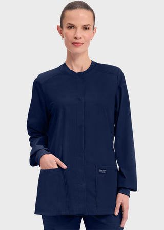 Cherokee Workwear Professionals Women's Snap Front Warm Up Jacket