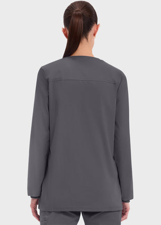 Cherokee Workwear Professionals Women's Snap Front Warm Up Jacket