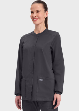 Cherokee Workwear Professionals Women's Snap Front Warm Up Jacket