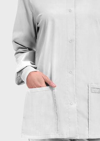 Cherokee Workwear Professionals Women's Snap Front Warm Up Jacket