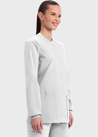 Cherokee Workwear Professionals Women's Snap Front Warm Up Jacket