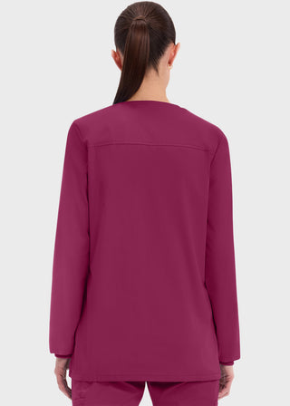 Cherokee Workwear Professionals Women's Snap Front Warm Up Jacket