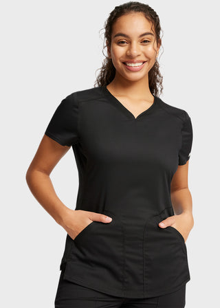 Cherokee Workwear Revolution Women's Soft Shaped V-Neck Top