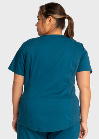 Cherokee Workwear Revolution Women's Soft Shaped V-Neck Top