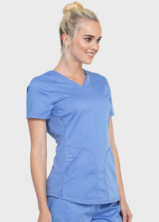 Cherokee Workwear Revolution Women's Soft Shaped V-Neck Top