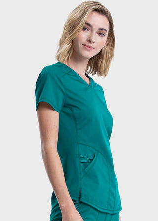 Cherokee Workwear Revolution Women's Soft Shaped V-Neck Top