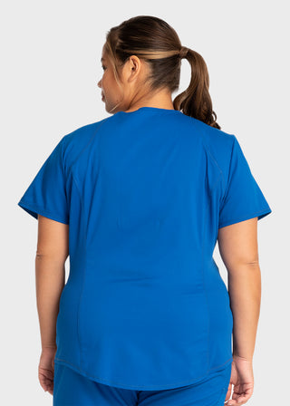 Cherokee Workwear Revolution Women's Soft Shaped V-Neck Top