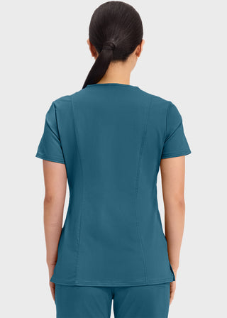 Cherokee Workwear Revolution Womens Mock Wrap Top