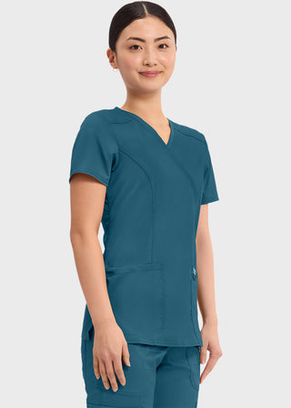 Cherokee Workwear Revolution Womens Mock Wrap Top