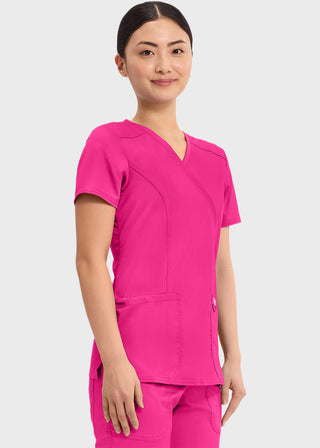 Cherokee Workwear Revolution Womens Mock Wrap Top