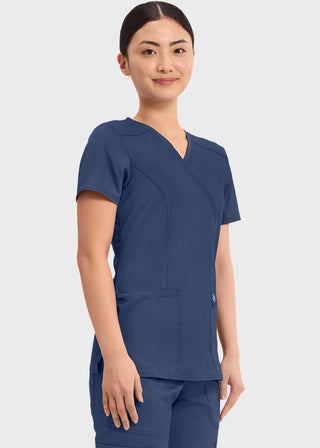 Cherokee Workwear Revolution Womens Mock Wrap Top