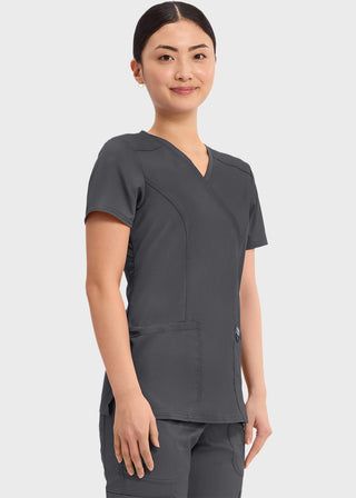 Cherokee Workwear Revolution Womens Mock Wrap Top