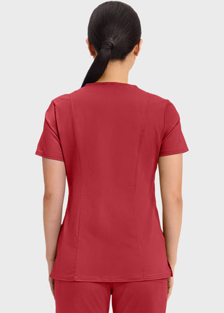 Cherokee Workwear Revolution Womens Mock Wrap Top