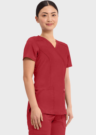 Cherokee Workwear Revolution Womens Mock Wrap Top