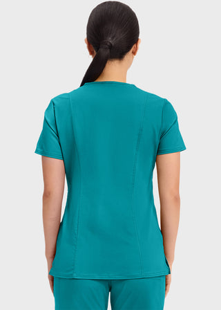 Cherokee Workwear Revolution Womens Mock Wrap Top