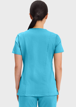 Cherokee Workwear Revolution Womens Mock Wrap Top