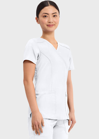 Cherokee Workwear Revolution Womens Mock Wrap Top