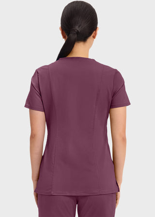 Cherokee Workwear Revolution Womens Mock Wrap Top